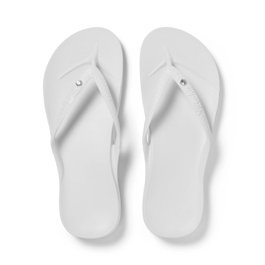 Arch Support Thongs - Classic - Crystal White