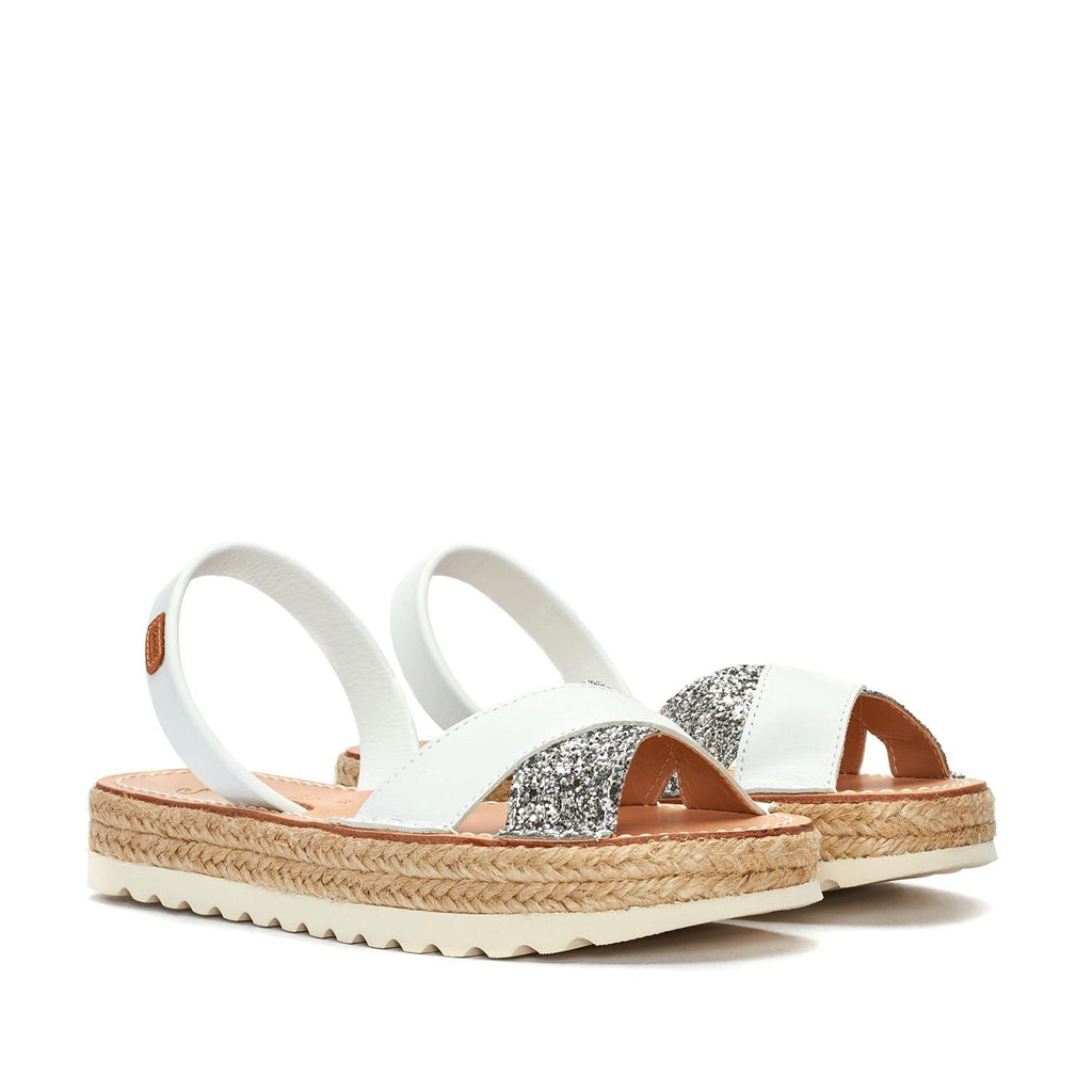 1989 DOBLE YUTE GLITTER BLANCO - Noosa Footwear Co. 