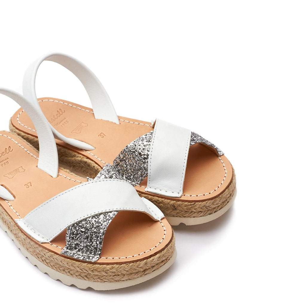 1989 DOBLE YUTE GLITTER BLANCO - Noosa Footwear Co. 