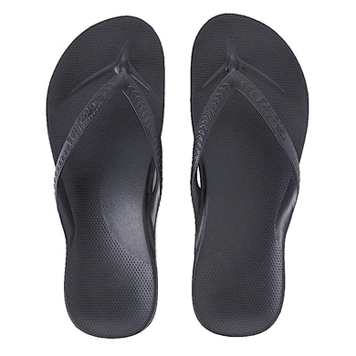 ARCHIES THONGS BLACK - Noosa Footwear Co. 