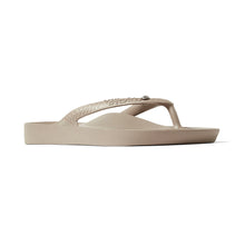 Load image into Gallery viewer, Archies Thongs Taupe - Crystal
