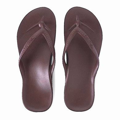 ARCHIES THONGS BROWN - Noosa Footwear Co. 