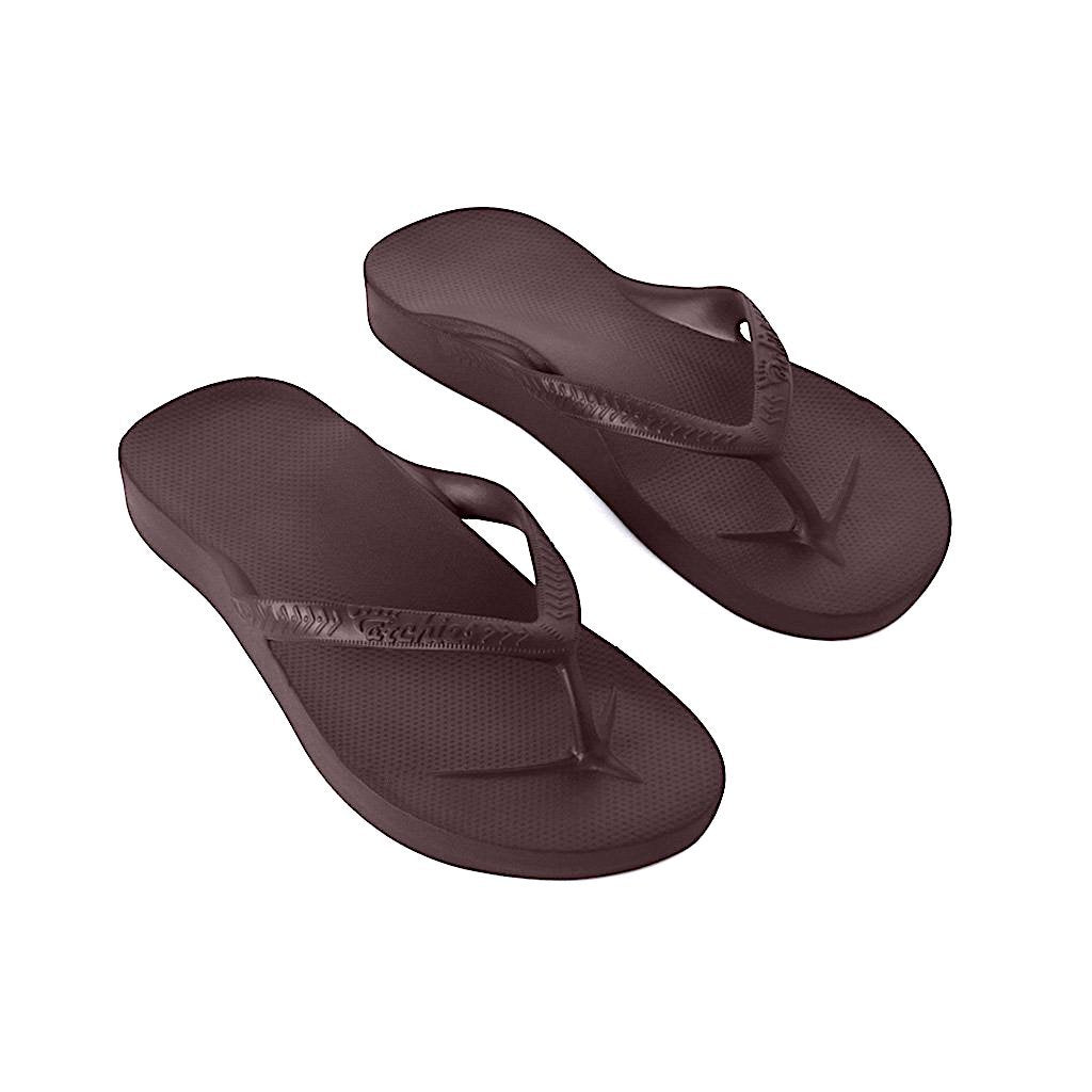 ARCHIES THONGS BROWN - Noosa Footwear Co. 