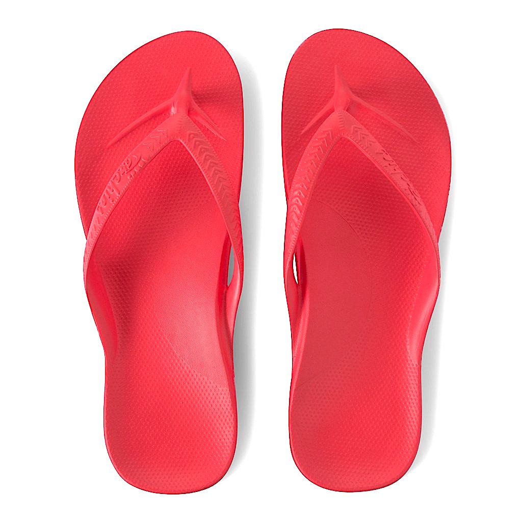 Kids Archies Thongs Coral