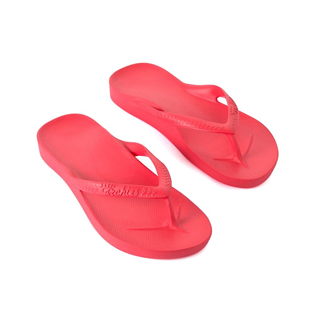 ARCHIES THONGS CORAL - Noosa Footwear Co. 