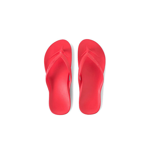 Kids Archies Thongs Coral