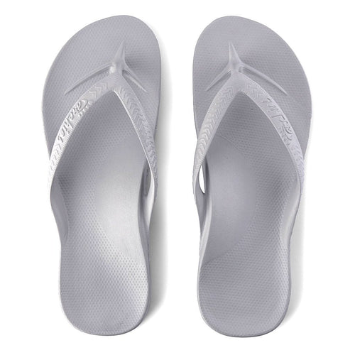 ARCHIES THONGS GREY - Noosa Footwear Co. 