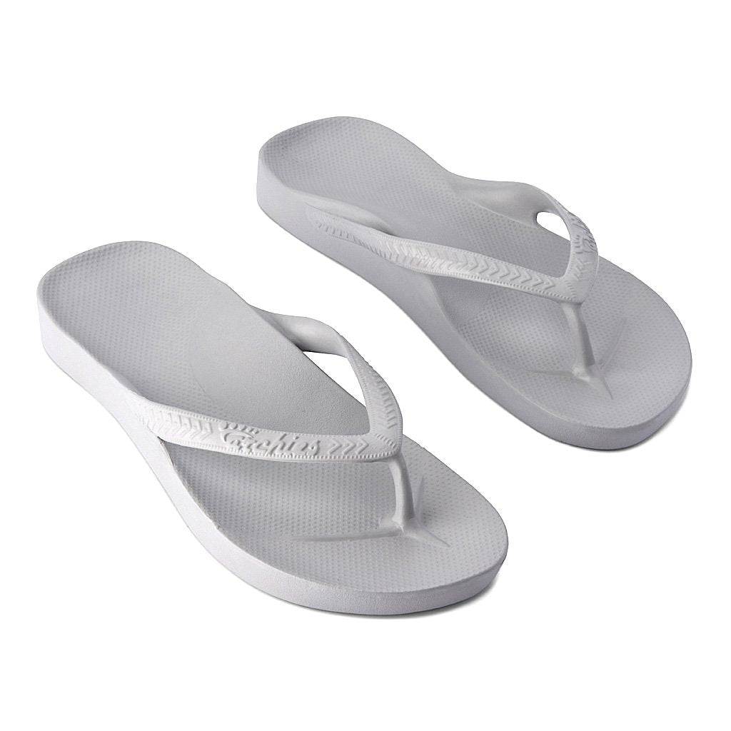 ARCHIES THONGS GREY - Noosa Footwear Co. 