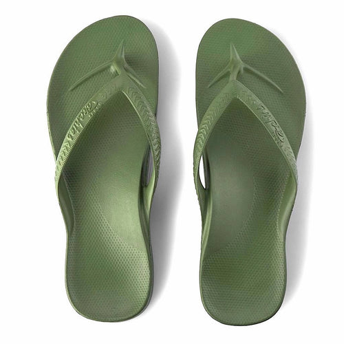 ARCHIES THONGS KHAKI - Noosa Footwear Co. 
