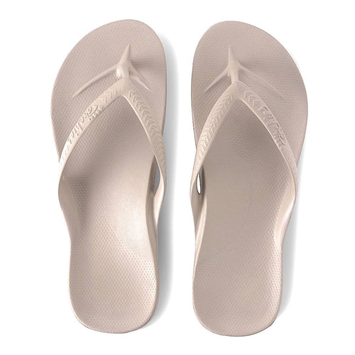 ARCHIES THONGS TAUPE - Noosa Footwear Co. 